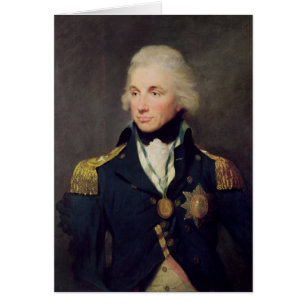 Cartão Retrato de Horatio Nelson, visconde Nelson