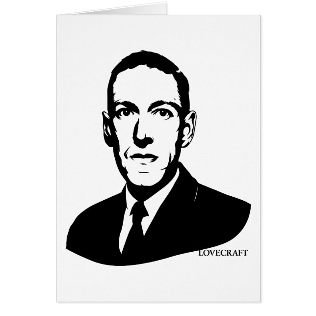 Cartão Retrato de HP Lovecraft (Frente)