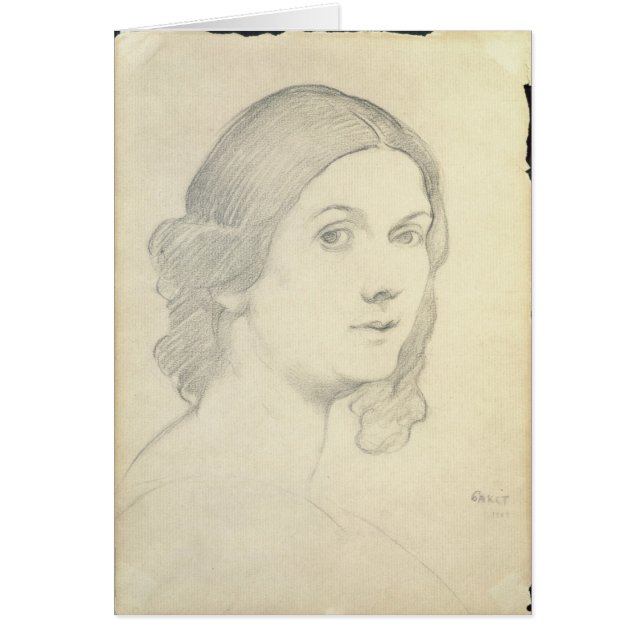 Cartão Retrato de Isadora Duncan, 1908 (Frente)