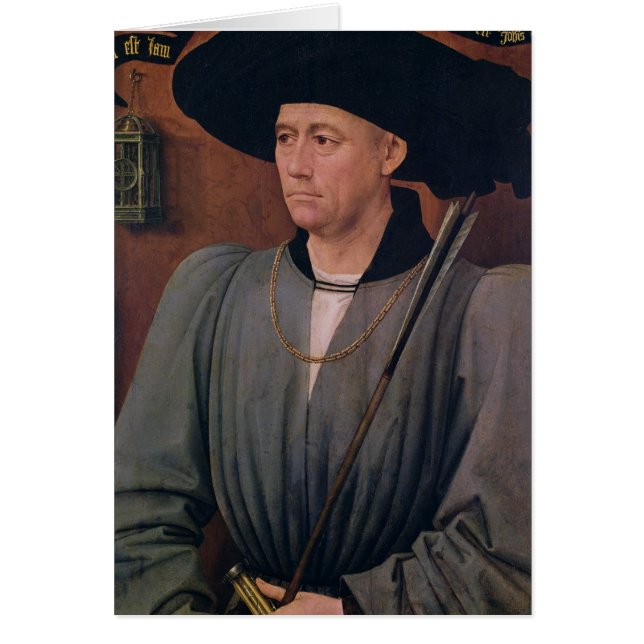 Cartão Retrato de Jean Lefevre de Santo-Remy (Frente)