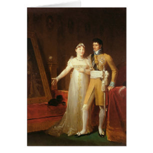 Cartão Retrato de Jerome Bonaparte e sua esposa