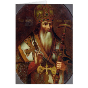 Cartão Retrato de Joachim, patriarca de Moscovo