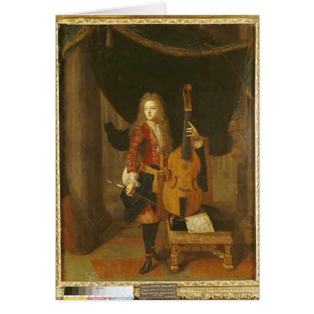 Cartão Retrato de Johann Schenck (Frente)