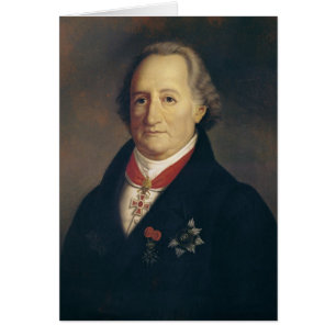 Cartão Retrato de Johann Wolfgang von Goethe