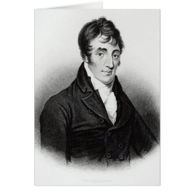 Cartão Retrato de John Clare (Frente)