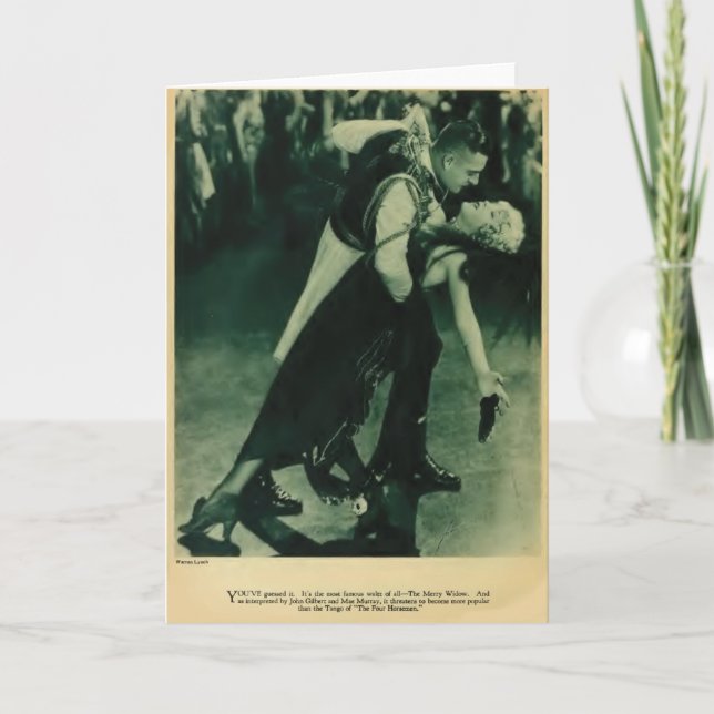 Cartão retrato de John Gilbert Mae Murray 1925 (Frente)