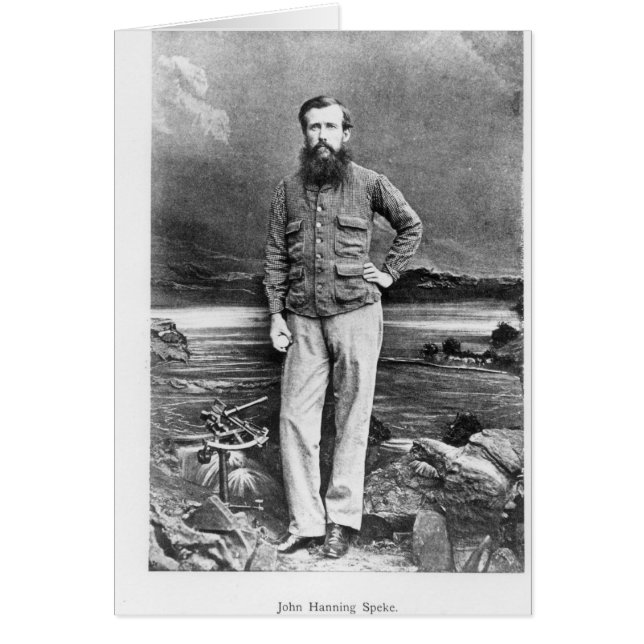 Cartão Retrato de John Hanning Speke (Frente)