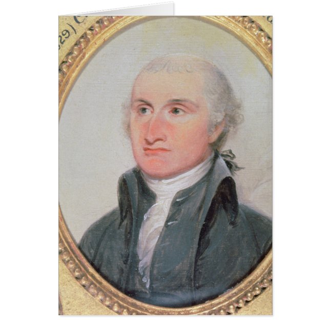 Cartão Retrato de John Jay (Frente)