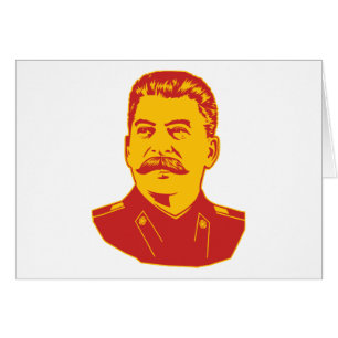 Cartão Retrato de Josef Stalin
