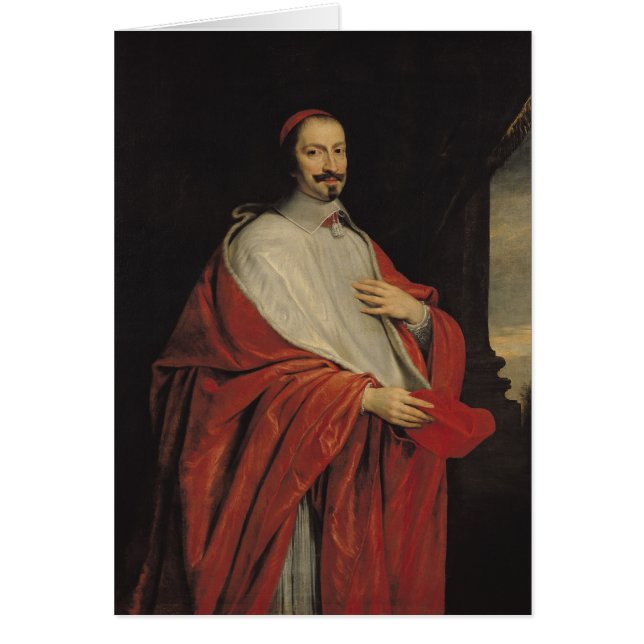 Cartão Retrato de Jules Mazarin (Frente)