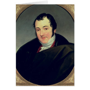 Cartão Retrato de Karl Thomas Mozart
