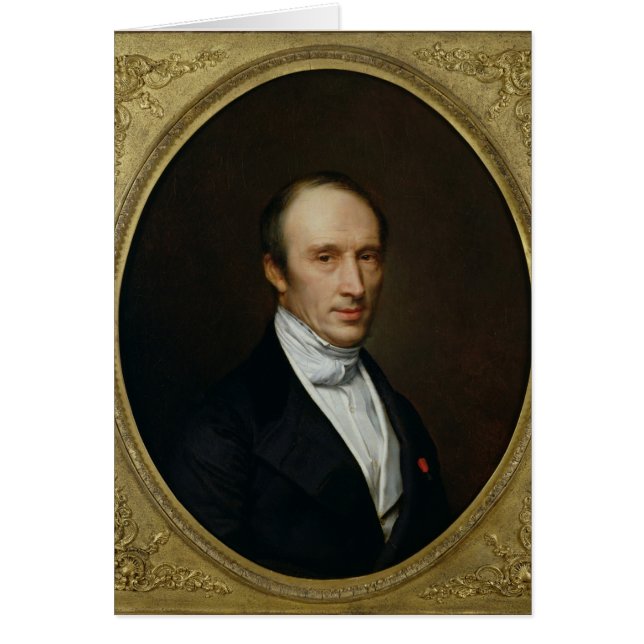 Cartão Retrato de Louis Cauchy (Frente)