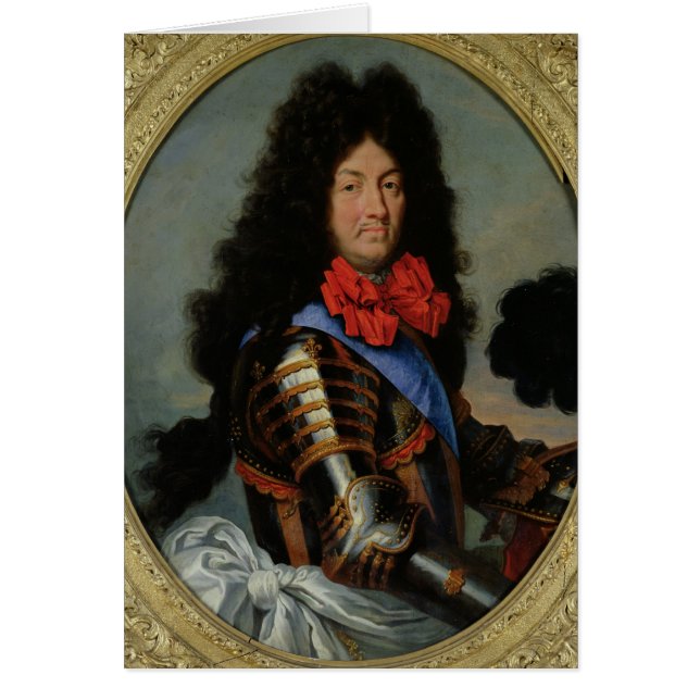 Cartão Retrato de Louis XIV (Frente)