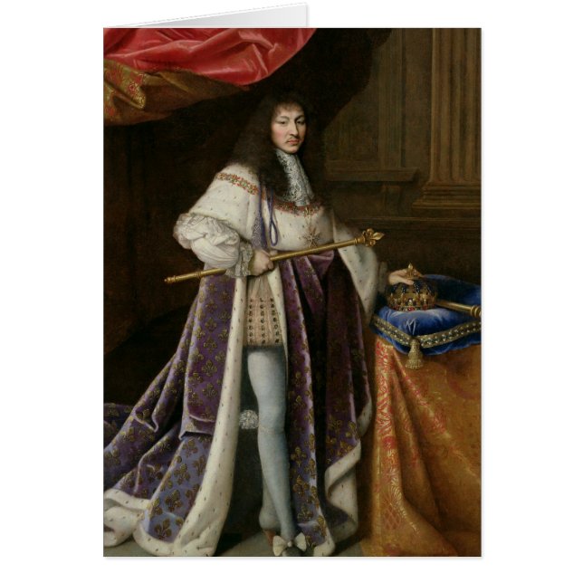 Cartão Retrato de Louis XIV (Frente)