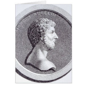 Cartão Retrato de Marcus Aurelius