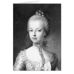Cartão Retrato de Marie-Antoinette de Habsburgo