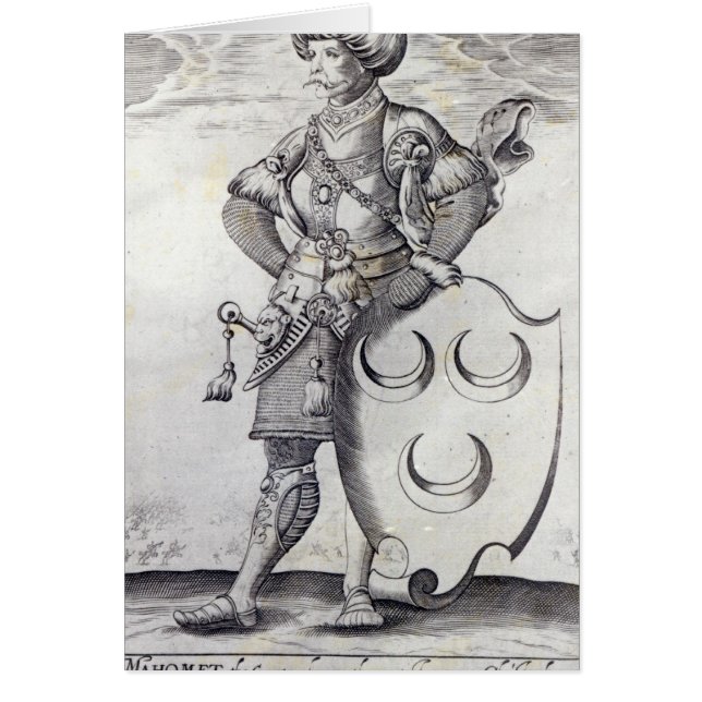 Cartão Retrato de Mehmed II (Frente)