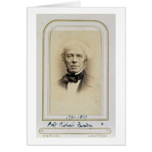 Cartão Retrato de Michael Faraday (1791-1867) (albumen p
