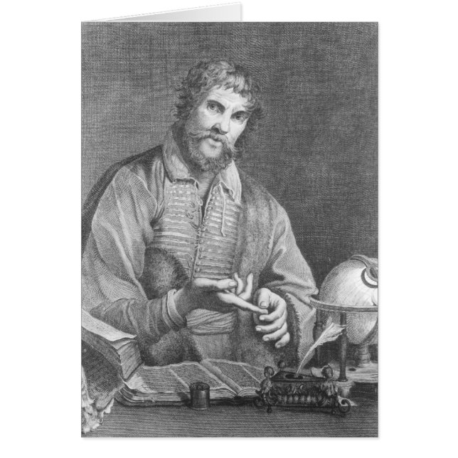 Cartão Retrato de Michel de Nostradame (Frente)