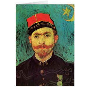 Cartão Retrato de Milliet, O Amante por Vincent van Gogh