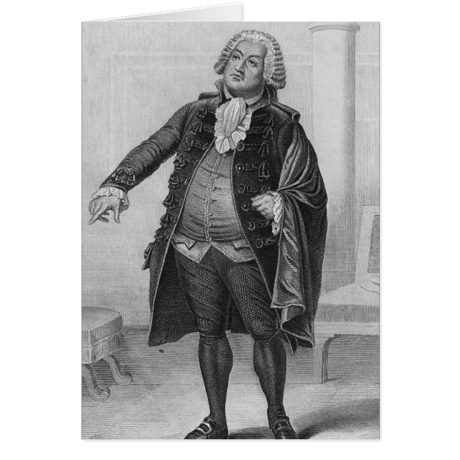 Cartão Retrato de Mirabeau (Frente)