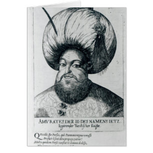 Cartão Retrato de Murad III