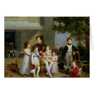 Cartão Retrato de Napoleon Bonaparte com seus sobrinho