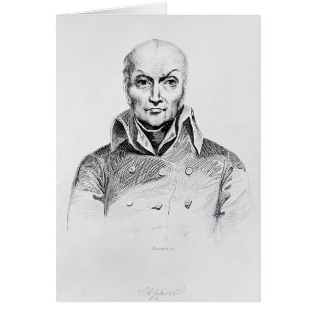 Cartão Retrato de Nicolas Appert (Frente)