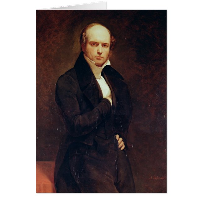 Cartão Retrato de Odilon Barrot (Frente)