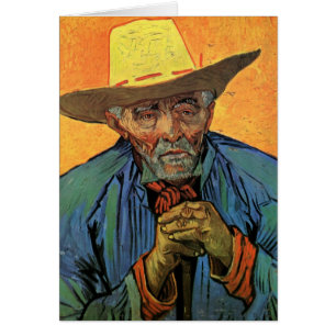 Cartão Retrato de Patience Escalier por Vincent van Gogh