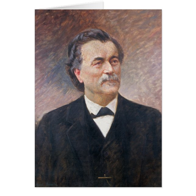 Cartão Retrato de Paul Bert (Frente)