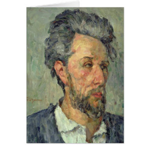 Cartão Retrato de Paul Cezanne do vencedor Chocquet,
