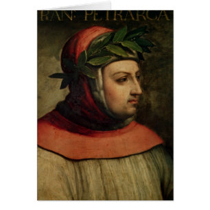 Cartão Retrato de Petrarch