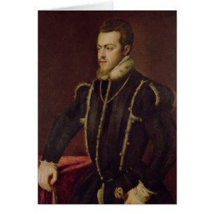 Cartão Retrato de Philip II da espanha