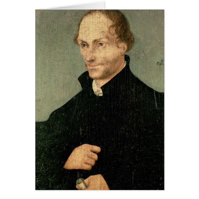 Cartão Retrato de Philipp Melanchthon, 1532 (Frente)