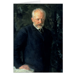Cartão Retrato de Piotr Ilyich Tchaikovsky