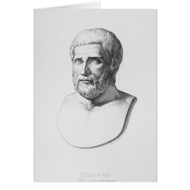 Cartão Retrato de Pythagoras (Frente)