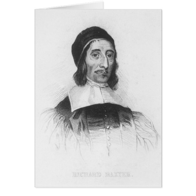 Cartão Retrato de Richard Baxter (Frente)