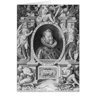Cartão Retrato de Rudolph II