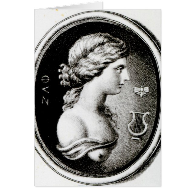 Cartão Retrato de Sappho (Frente)