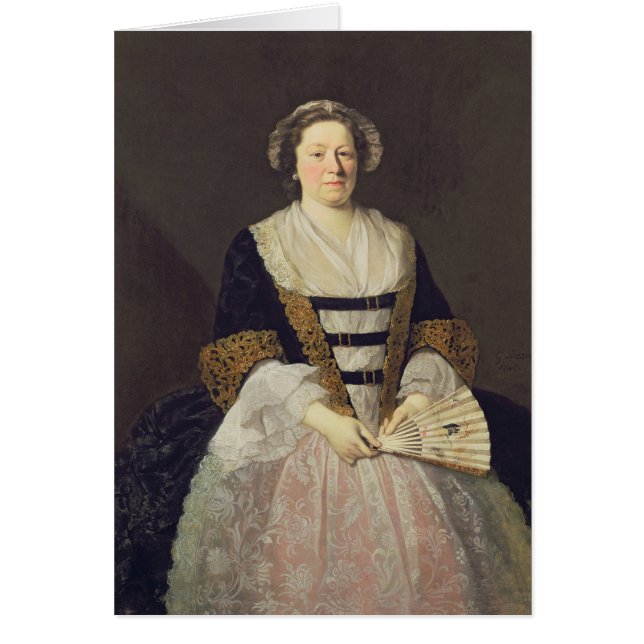 Cartão Retrato de senhora desconhecida (Frente)