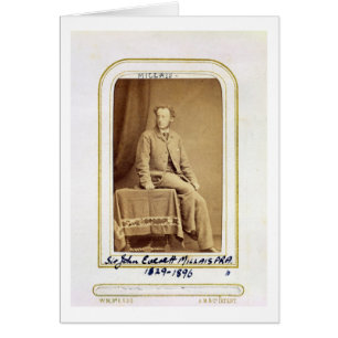 Cartão Retrato de Sir John Everett Millais (1829-96) (al