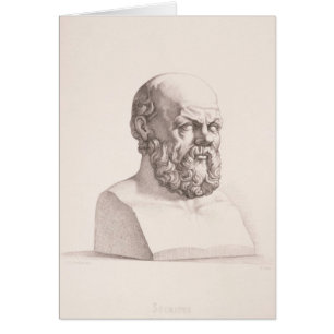 Cartão Retrato de Sócrates