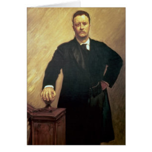 Cartão Retrato de Theodore Roosevelt