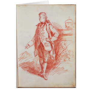 Cartão Retrato de um homem, chamado Edward Gibbon