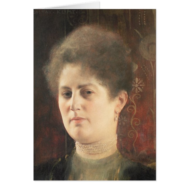 Cartão Retrato de uma senhora (Frente)