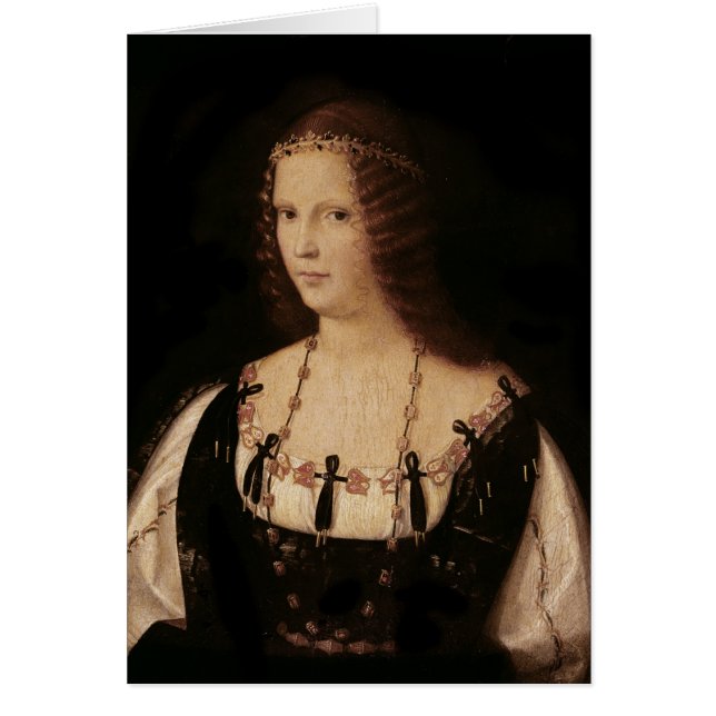 Cartão Retrato de uma senhora (Frente)