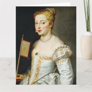 Cartão Retrato de uma Senhora Peter Paul Rubens