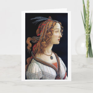 Cartão Retrato de uma Senhora, Sandro Botticelli