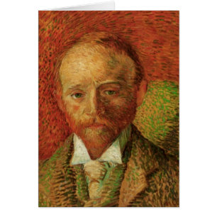 Cartão Retrato de Van Gogh do Marchante de Arte Alexander